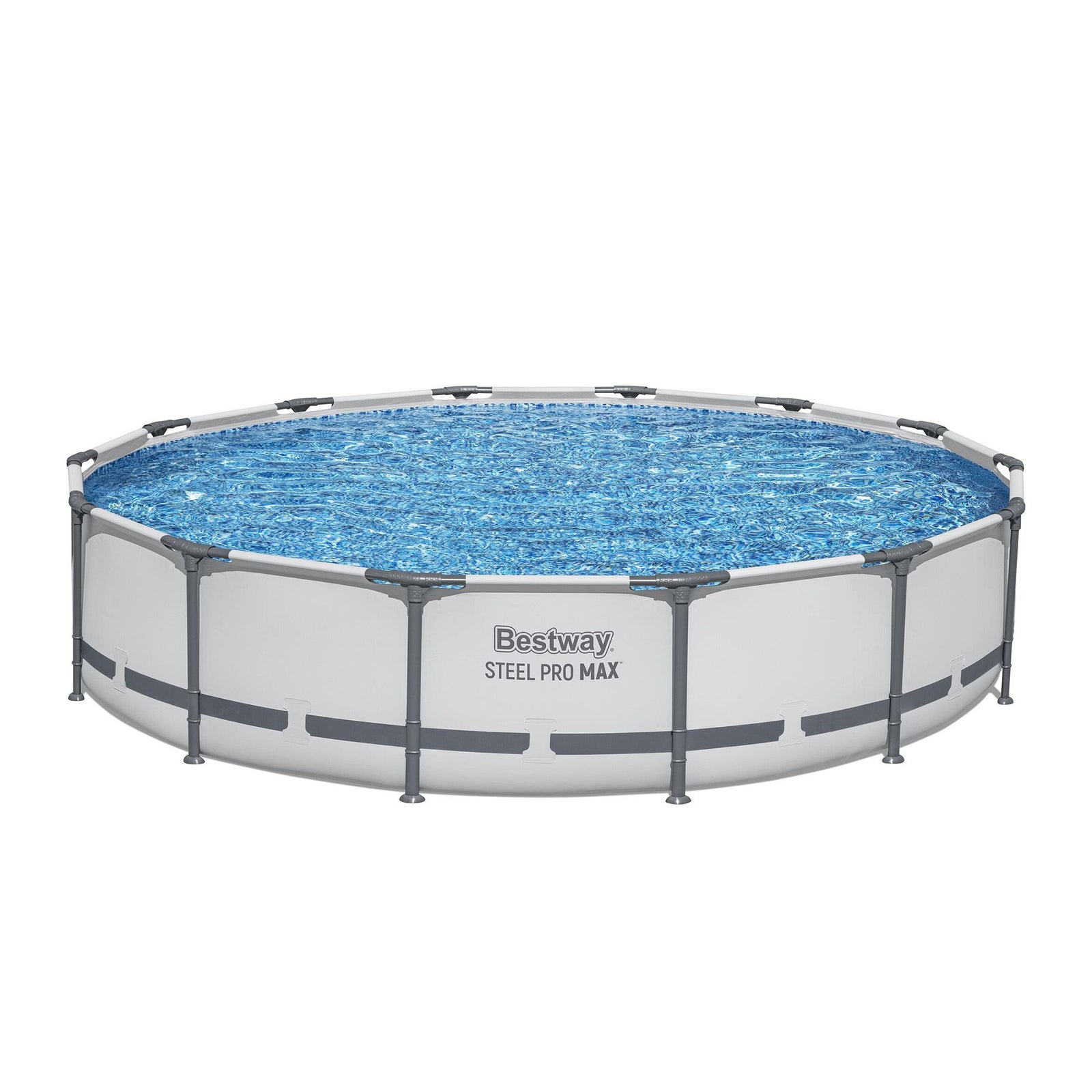 Bestway 427CM Swimming Pools Steel Above Ground Round Backyard Pool Set White