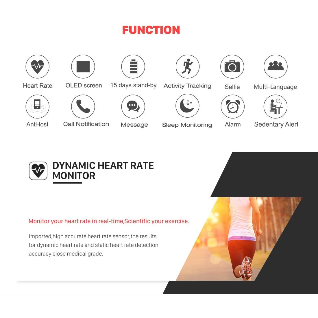 Waterproof Heart Rate Monitor Fitness Tracker-1915196775048810500