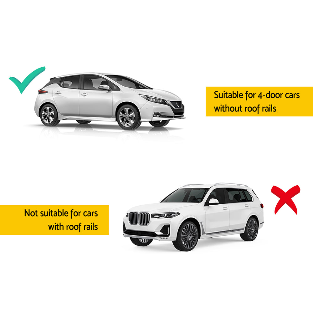 Universal Car Roof Racks Pod Aluminium Cross Bars Clamps Lockable 90cm Black