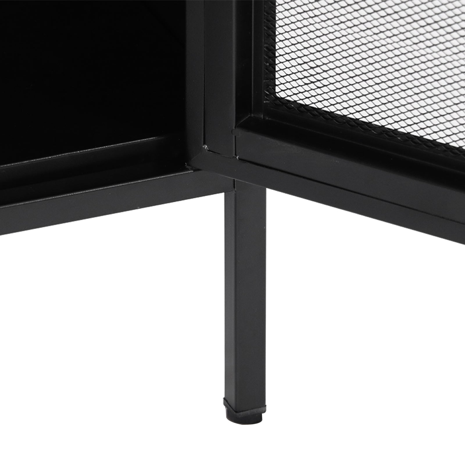 Levede Storage Cabinet Steel Kitchen Black-1954802986257616900