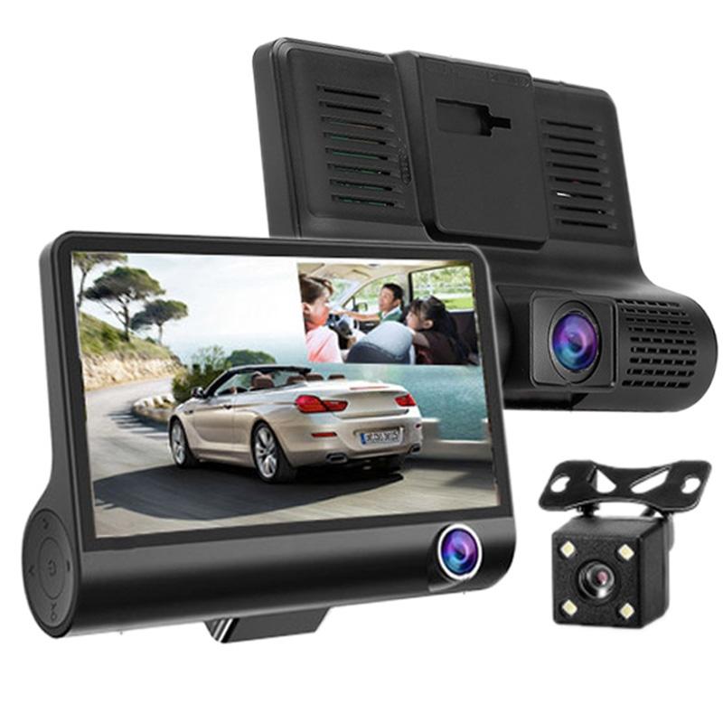Full Hd 1080P 3-Channel Car Dvr With 4 Ips Screen 5Mp Camera And 170 Degree Wide Angle-1915197525934084096