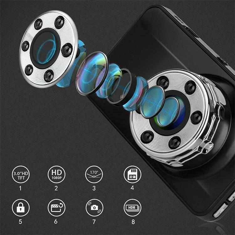 Hidden Dual-Lens Car Dvr With Reversing Video Monitor-1915198074716819461