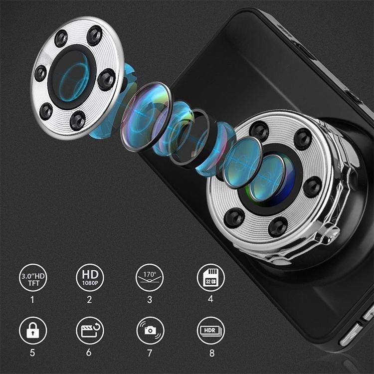 Hd Night Vision Car Dvr With Usb Hidden Recorder And Reversing Video Monitor-1915197937844097027