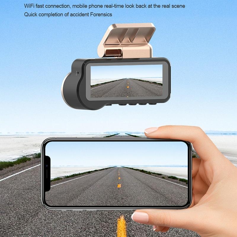 1080P Hd Night Vision Wifi Driving Recorder With In-Car Camera - 3.16 Inch-1915197254235459590