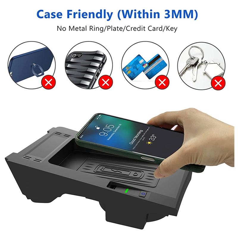 15W Wireless Charger For Audi A4 A5 S4 S5 2017-2021 - Qi Standard-1915197246719266817