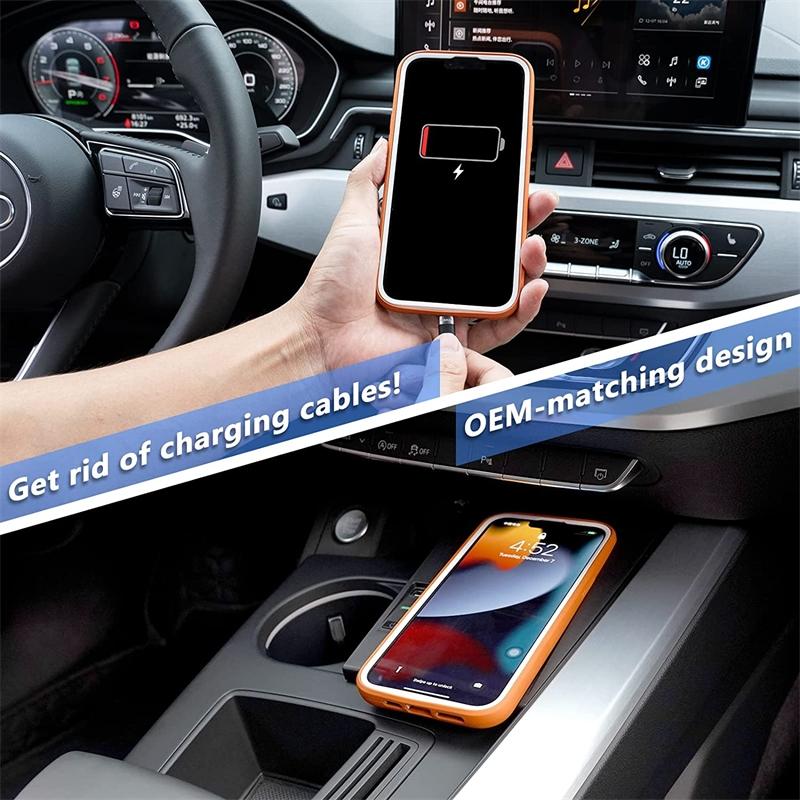 15W Wireless Charger For Audi A4 A5 S4 S5 2017-2021 - Qi Standard-1915197246719266820