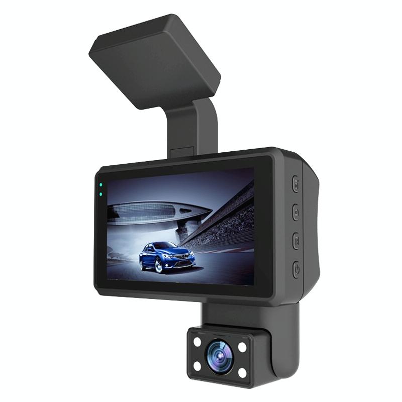 Hd Dual Camera Car Dash Cam With Infrared Night Vision-1922443445264322561