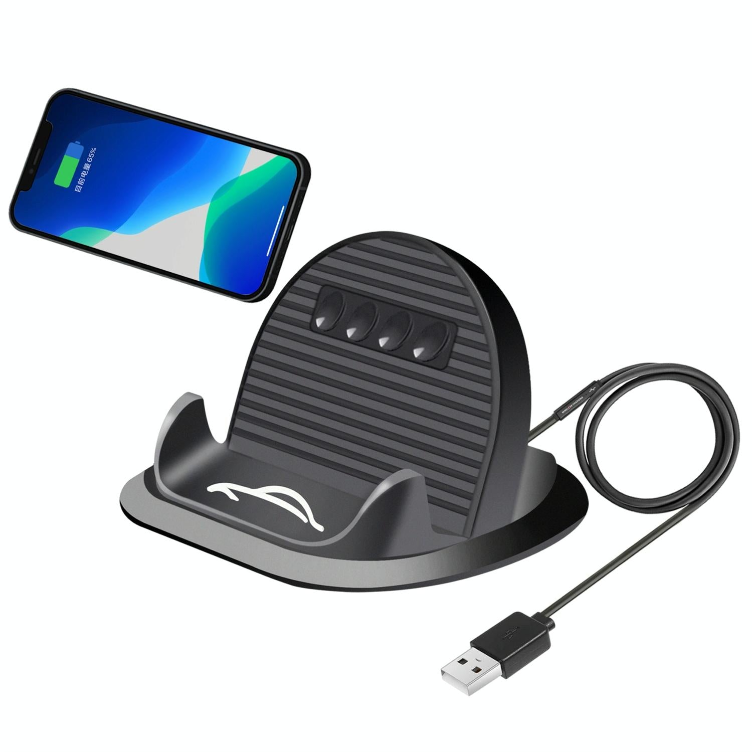 2-In-1 Wireless Charger And Phone Holder - No Code-1915197910857945094