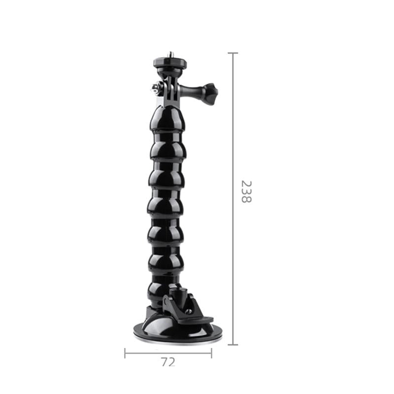 Flexible Suction Cup Mount With Cold Shoe And Phone Clamp-1915196723668586498
