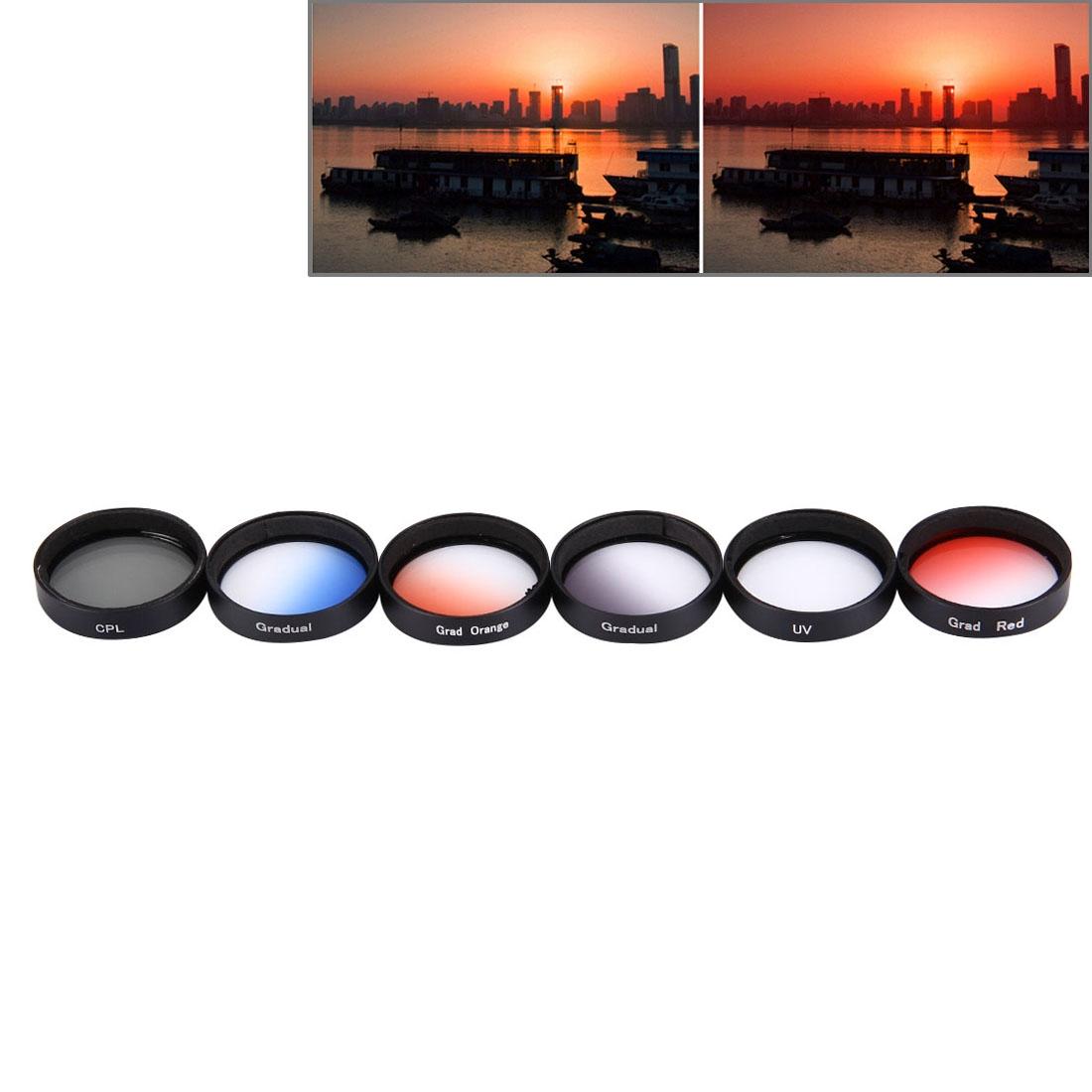 Professional 6-In-1 Lens Filter For Dji Phantom 3 / 4 - Cpl / Uv / Gradual 34Mm-1915197087897751561