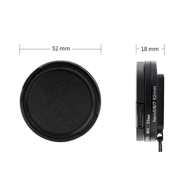 52Mm Professional Filter Set For Gopro Hero 7 / 6 / 5 With Adapter And Lens Cap-1915197920462901255