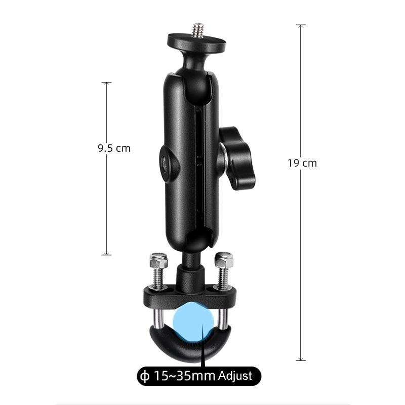Motorcycle Handlebar Mount For Gopro With Tripod Adapter - 9Cm Rod And Screw-1915196723039440899