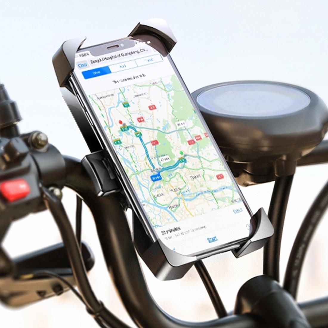 Bicycle Gps Navigation Mount For Handlebars - Compatible With 4.0-6.5 Phones And Gopro-1915196511621353480