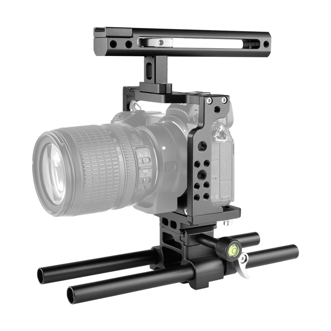 Video Camera Cage Stabilizer With Handle And Rail Rod For Nikon Z6 / Z7-1915196790118944768