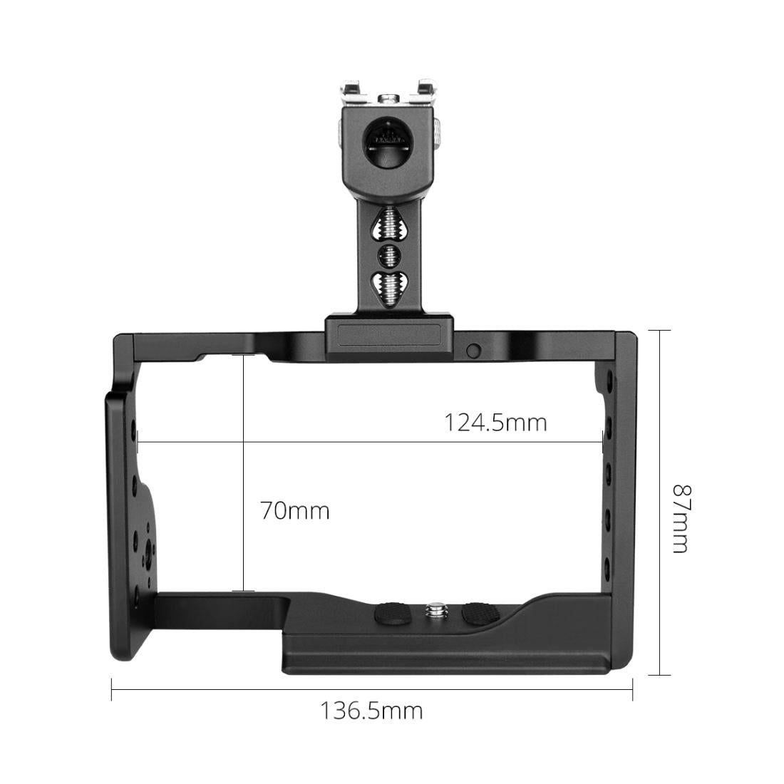 Video Camera Cage Stabilizer With Handle For Sony A6600 Black-1915196696770514949