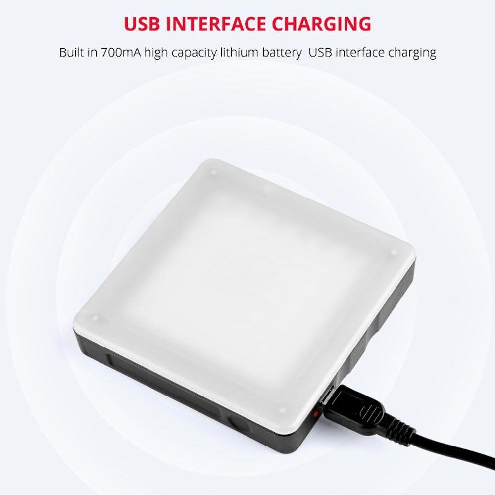 Portable 49-Led Phone Photography Fill Light With 6 Filters - Black-1915196701686239235