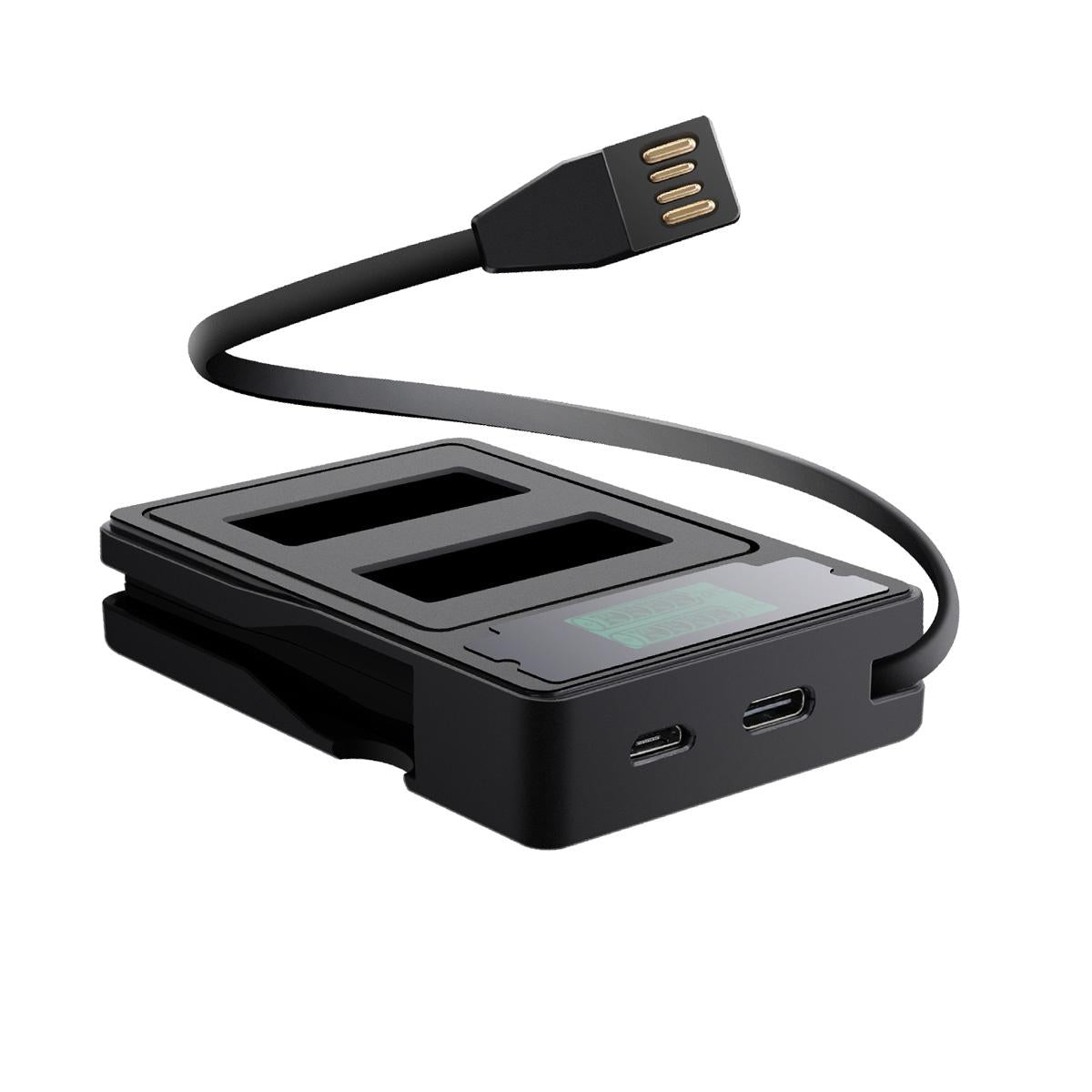 Gopro Hero9 Dual Battery Charger With Lcd Screen-1915196504482648065