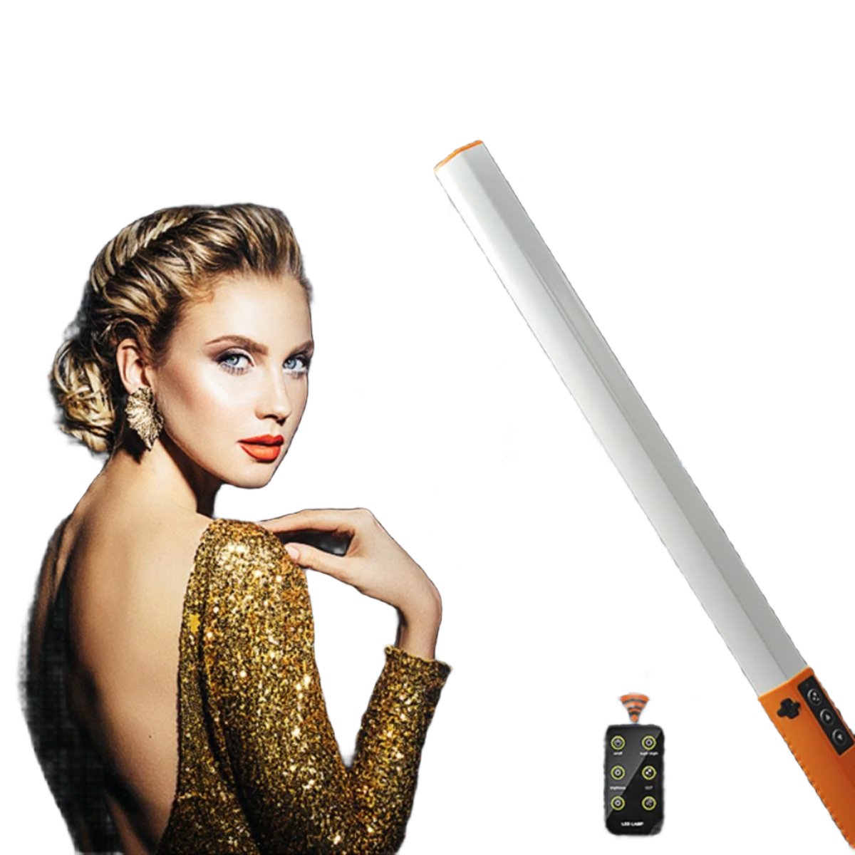 Handheld Dual Temperature Led Stick Light - Orange-1964932149501104128