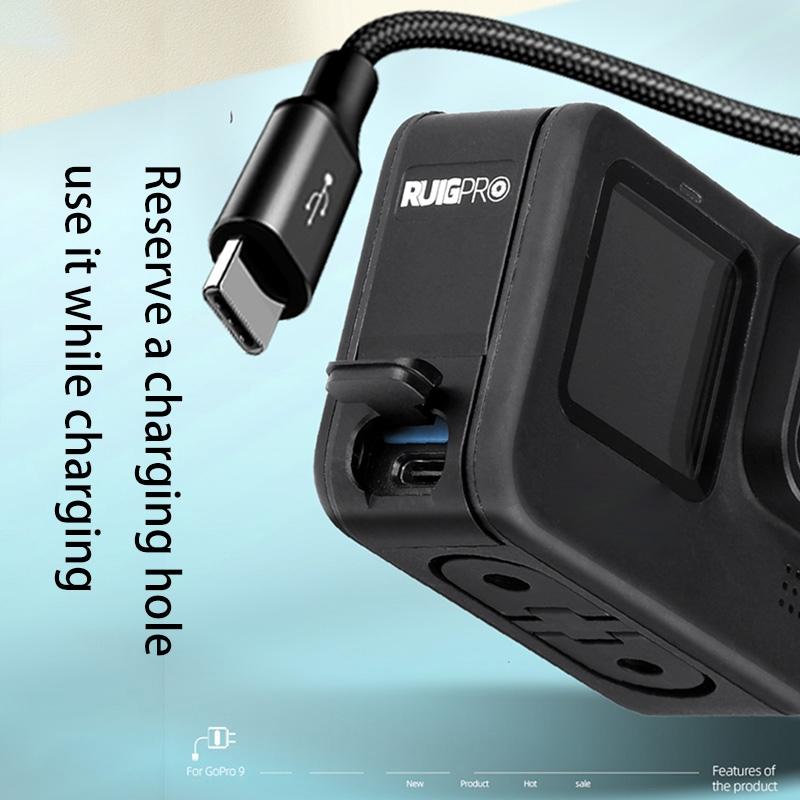 Aluminum Battery Side Interface Cover For Gopro Hero10 / Hero9-1915196717423267842