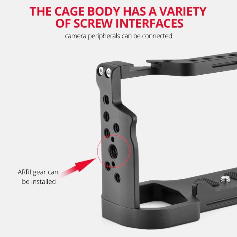 Sony Alpha 7C Video Camera Cage Stabilizer - Black-1915196677770317828