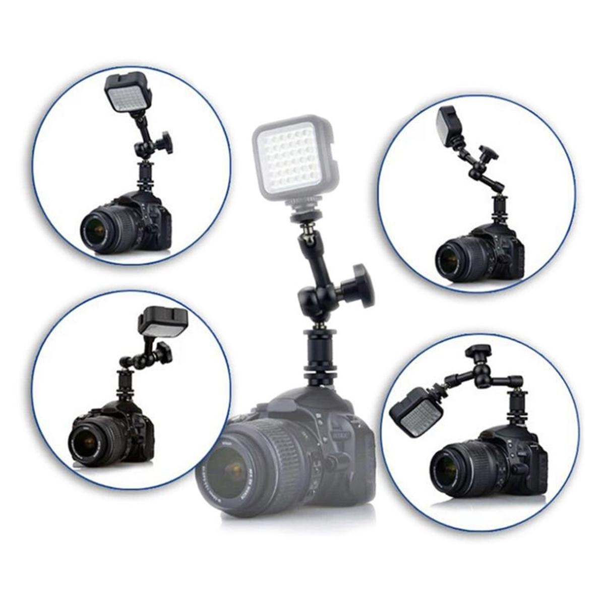 7 Articulating Magic Arm With Adjustable Friction & Large Claws Clips - Black-1915196509939437573