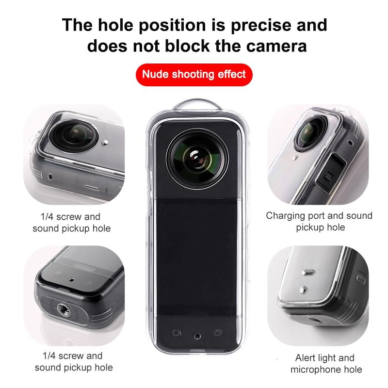 Clear Tpu Protective Case For Insta360 X3 - Full Body-1922443399835815941