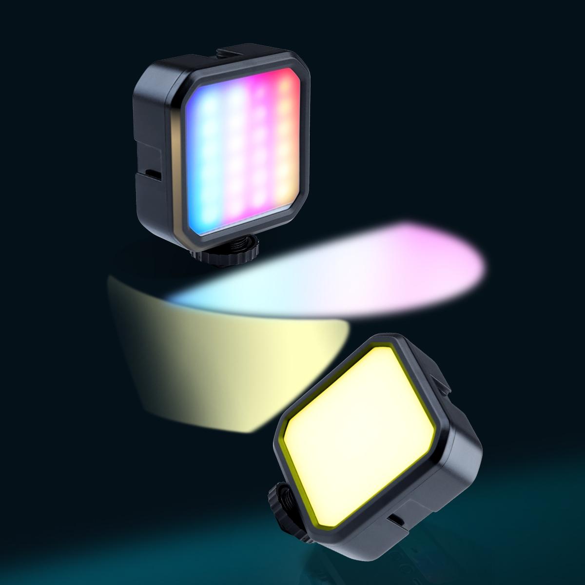 Handheld Camera Led Light With Remote - Full Colour Beauty Fill - Black-1964932170921414661