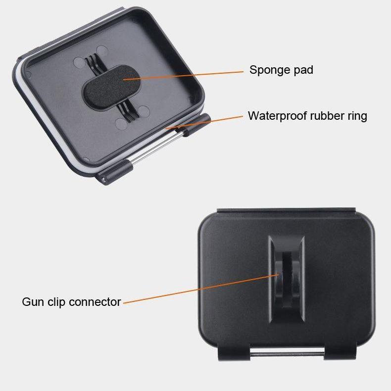 Waterproof Clamp Mount Adapter Kit For Gopro Hero6 / 5 With Back Cover-1915196674226130948