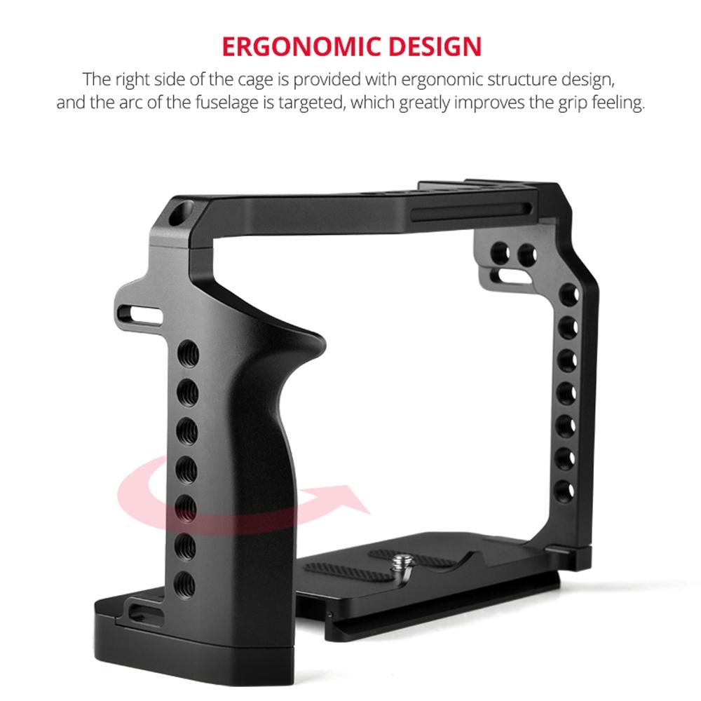 Canon R5 / R6 Video Camera Cage Stabilizer With Handle-1915196736549294081