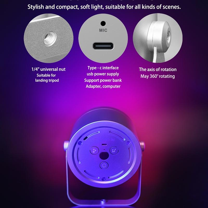 Rgb Atmosphere Fill Light With Remote Control For Desktop Rhythm-1964932156014858242