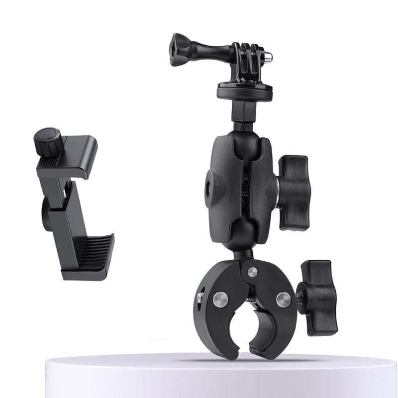 Adjustable Bike Handlebar Mount With Phone Clamp - 360 Rotation-1915196755398496264