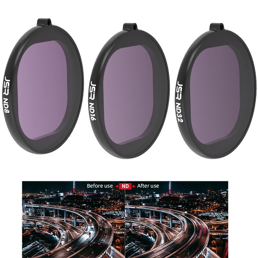3-In-1 Round Lens Filter For Gopro Hero8 - Nd8 Nd16 Nd32-1915197002266841091