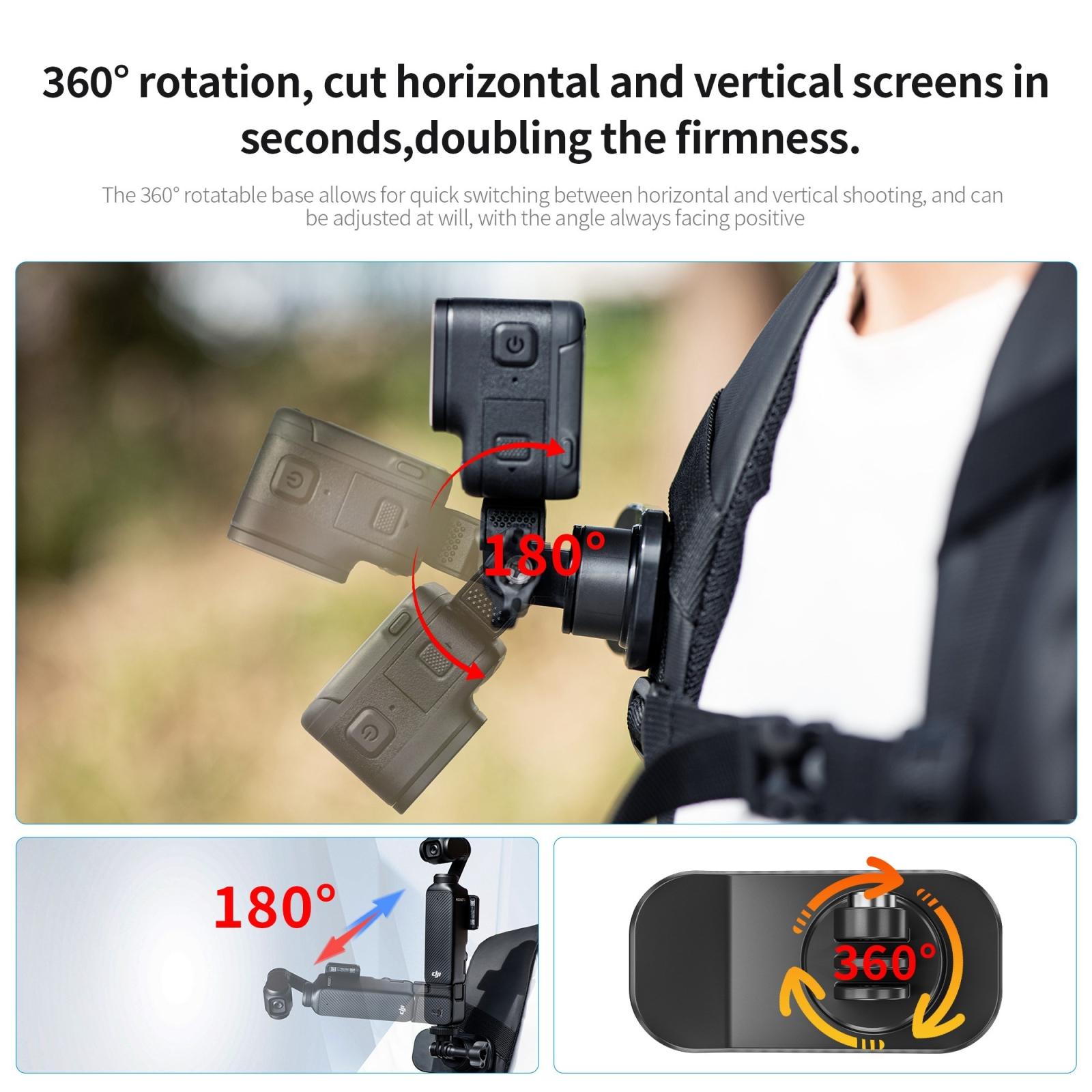 360 Degree Rotating Magnetic Backpack Clip Mount-1915196676512026627