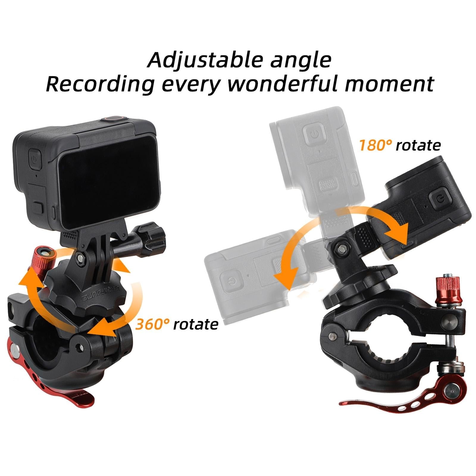 360 Degree Rotating Bike Mount For Sports Cameras-1915196490595307525
