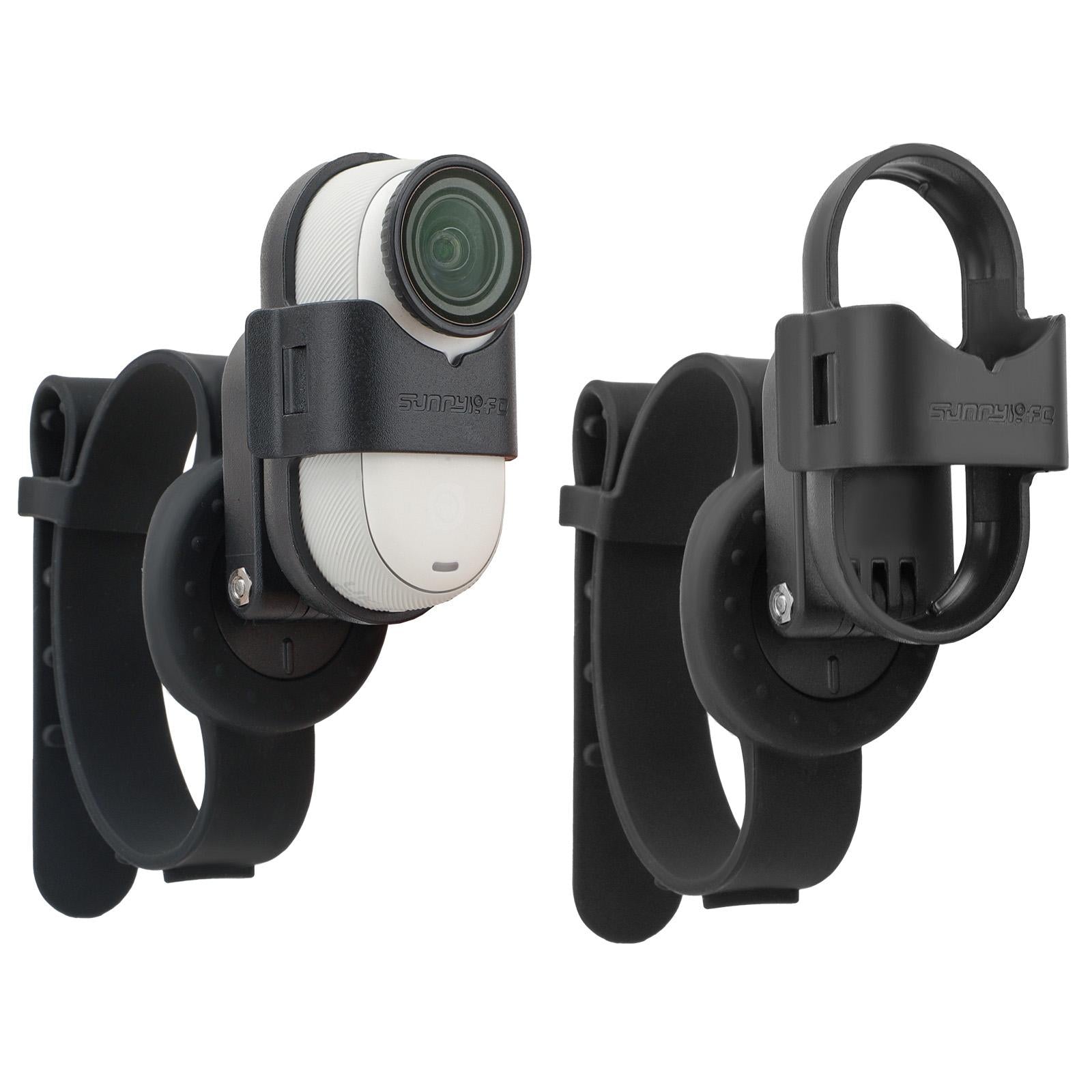 Insta360 Go 3S / Go 3 Sunnylife Camera Strap With Magnetic Mount And Silicone Wristband For Drone And Backpack - Black Stripe-1915196494261129216