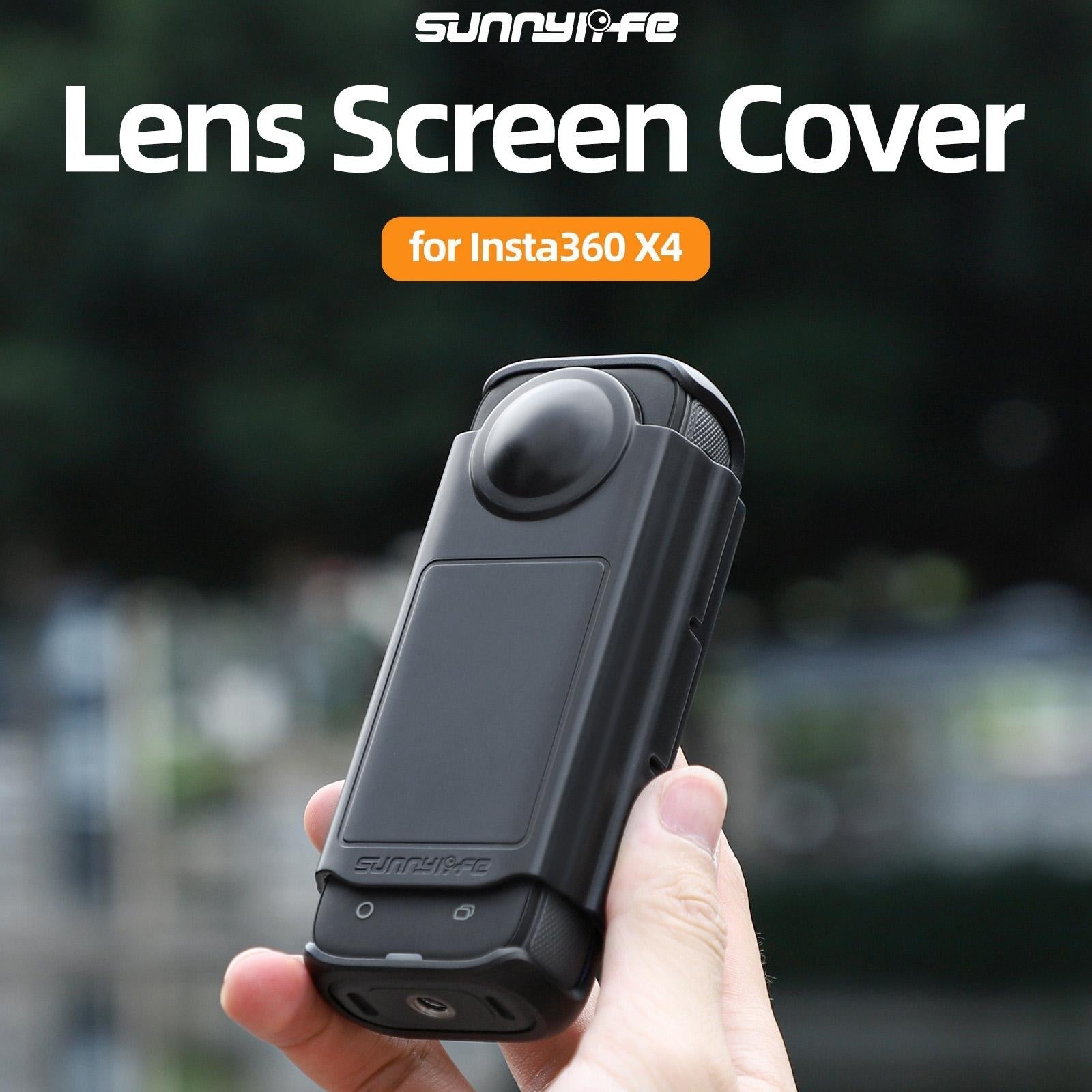 Transparent Black Sunnylife Lens Screen Protector For Insta360 X4-1915196560791179265