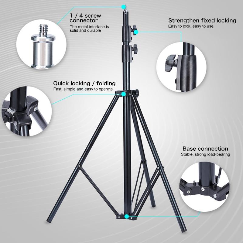 Professional Metal Lighting Stand For Studio Flash - 2.8M Height-1915198227964104708