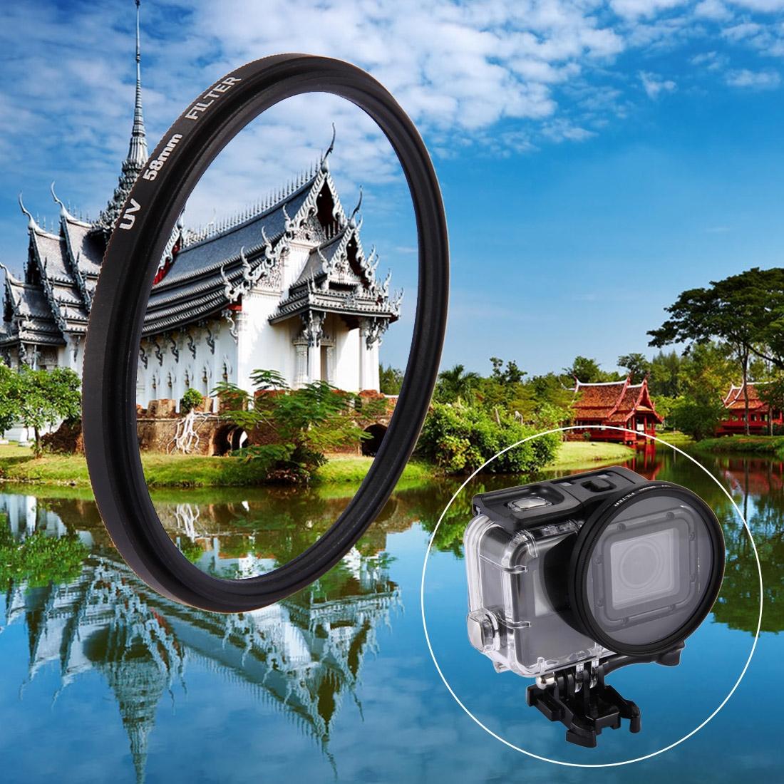 3-In-1 58Mm Round Uv Filter With Cap For Gopro Hero7 / 6 / 5-1915197638786027520