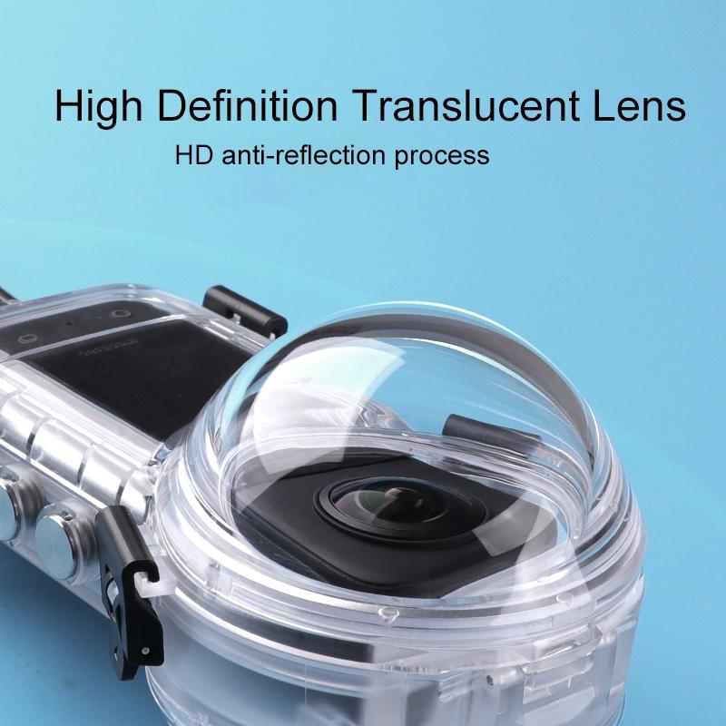 Waterproof Insta360 X3 Camera Diving Case For Underwater Photography-1922443414205501442