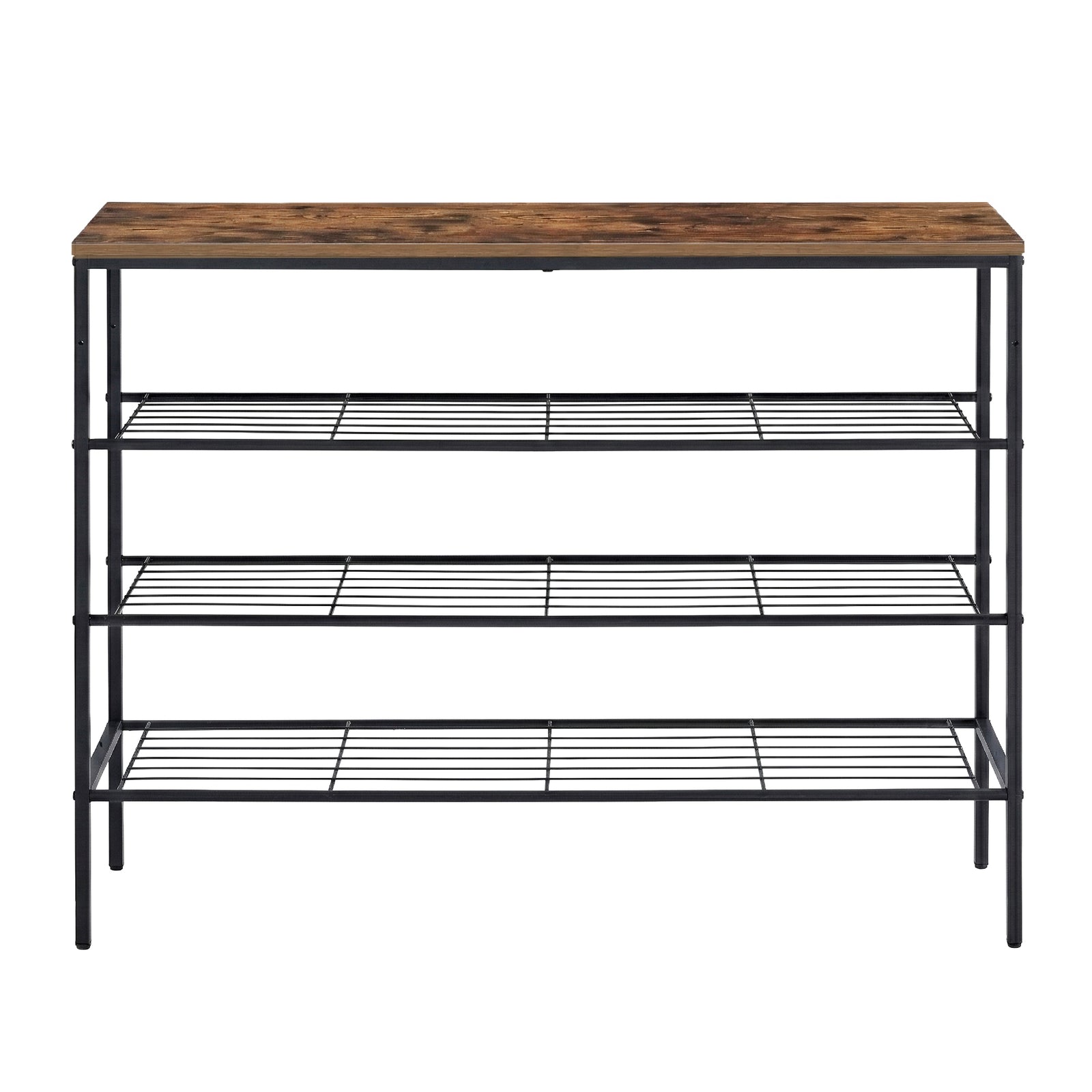 Artiss Shoe Rack 4 tier Storage Organiser Walnut