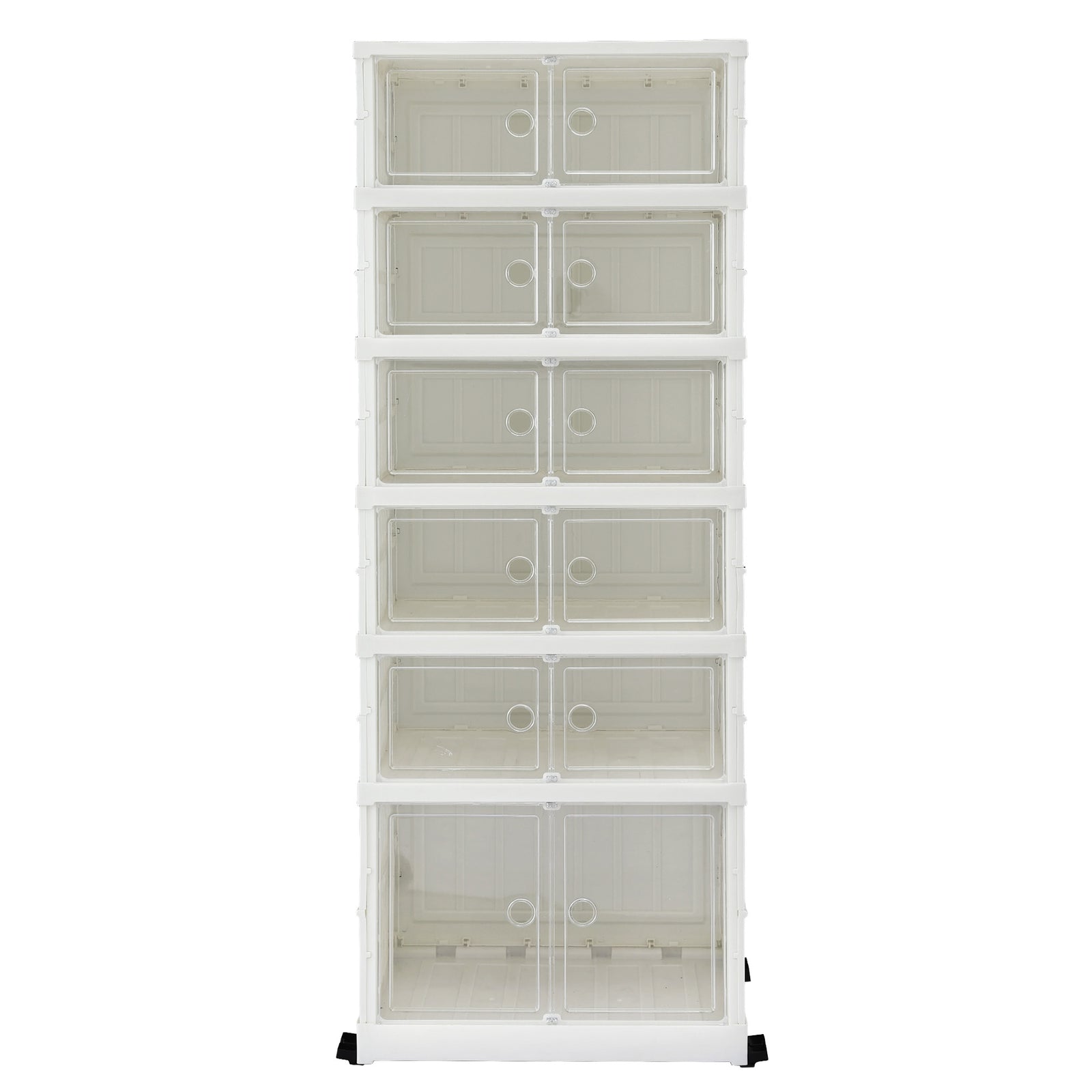 Artiss Foldable Shoe Storage Box 6 Tier 12 Pairs Entryway