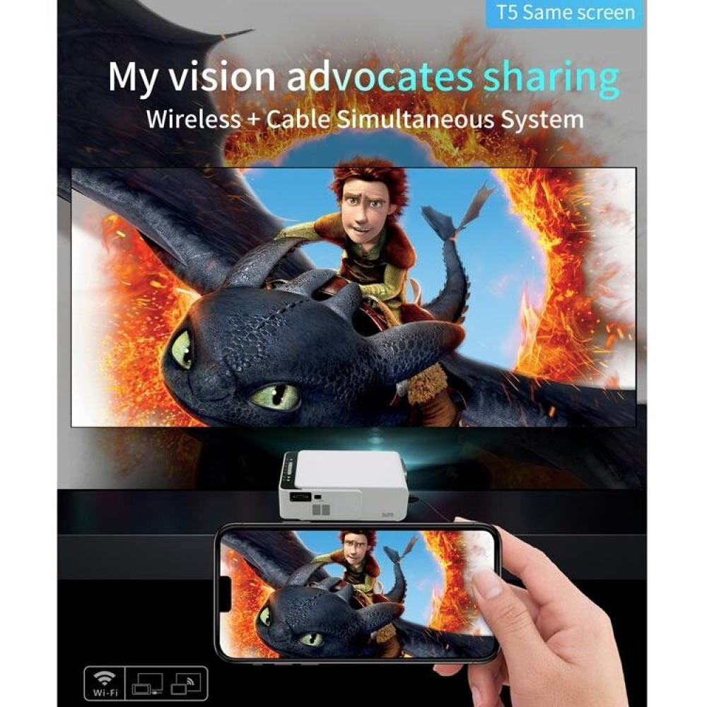 Smart Projector With 100 Ansi Lumens And 1024X600 Resolution Supports Hdmi / Sd / 2 Usb / Audio 3.5Mm Same Screen Version-1915198063002128391