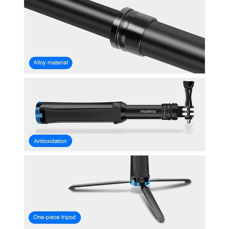 Telescopic Selfie Stick For Action Cameras-1915196721831481350