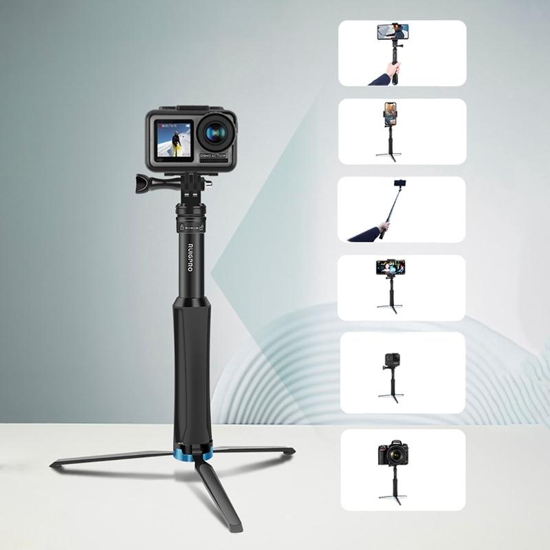 Telescopic Selfie Stick For Action Cameras-1915196721831481351