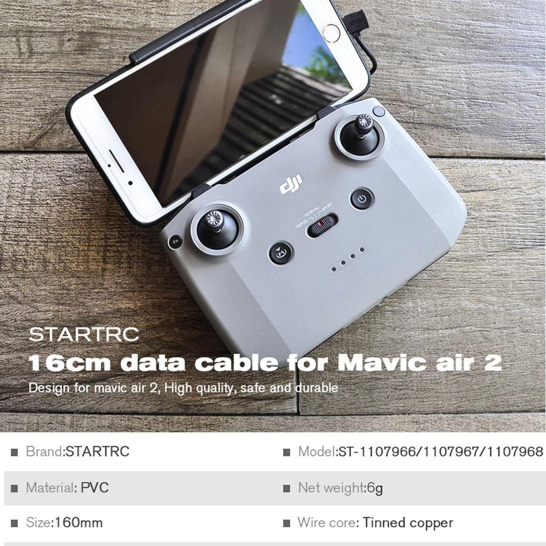 16Cm Dual Way Data Cable For Dji Mavic Air 2 - Type C / Usb-C To 8 Pin-1915196784284667907