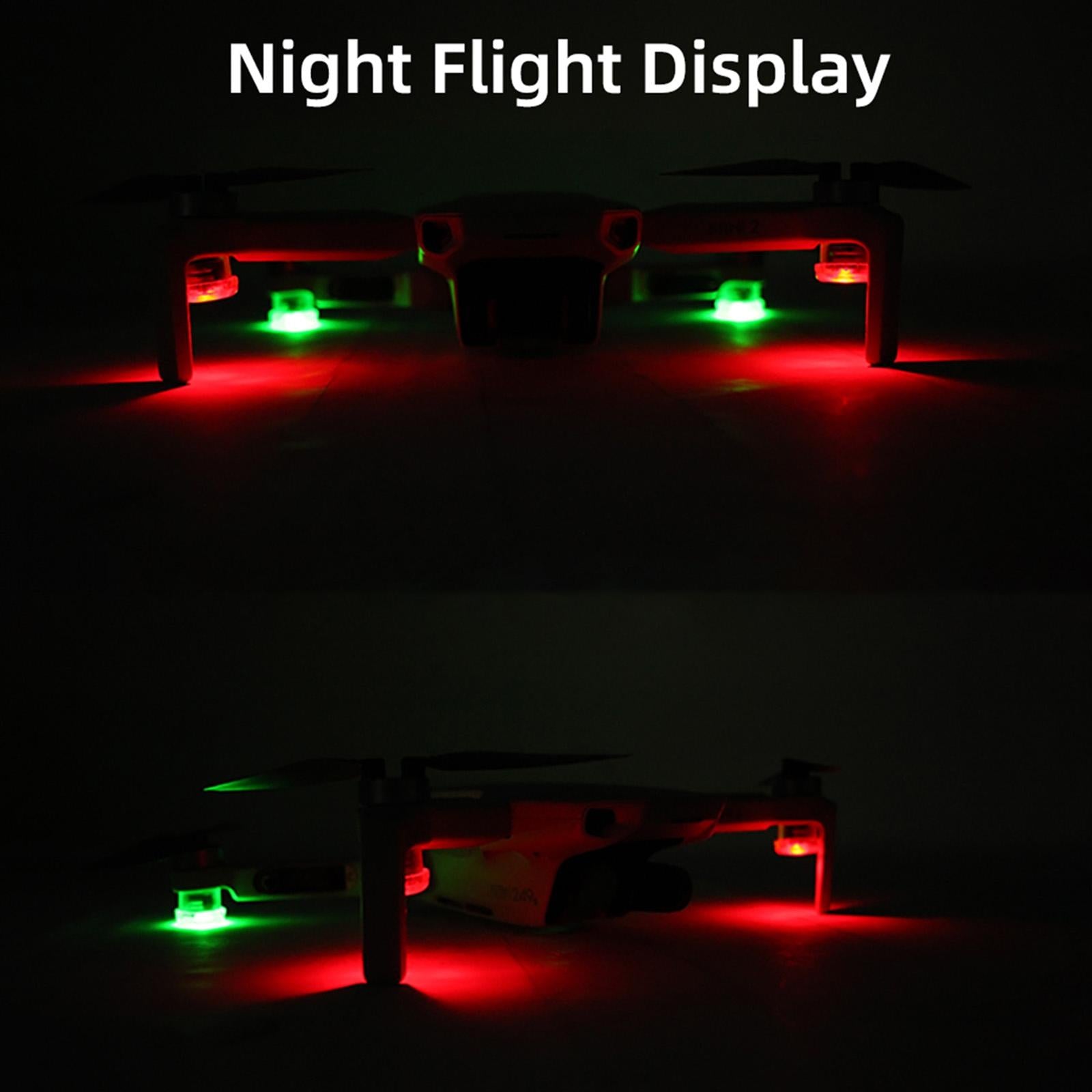 2 Night Strobe Led Light For Dji Mavic 2 Mini / Air 2 Fpv - 2 Pack-1964932223811588098