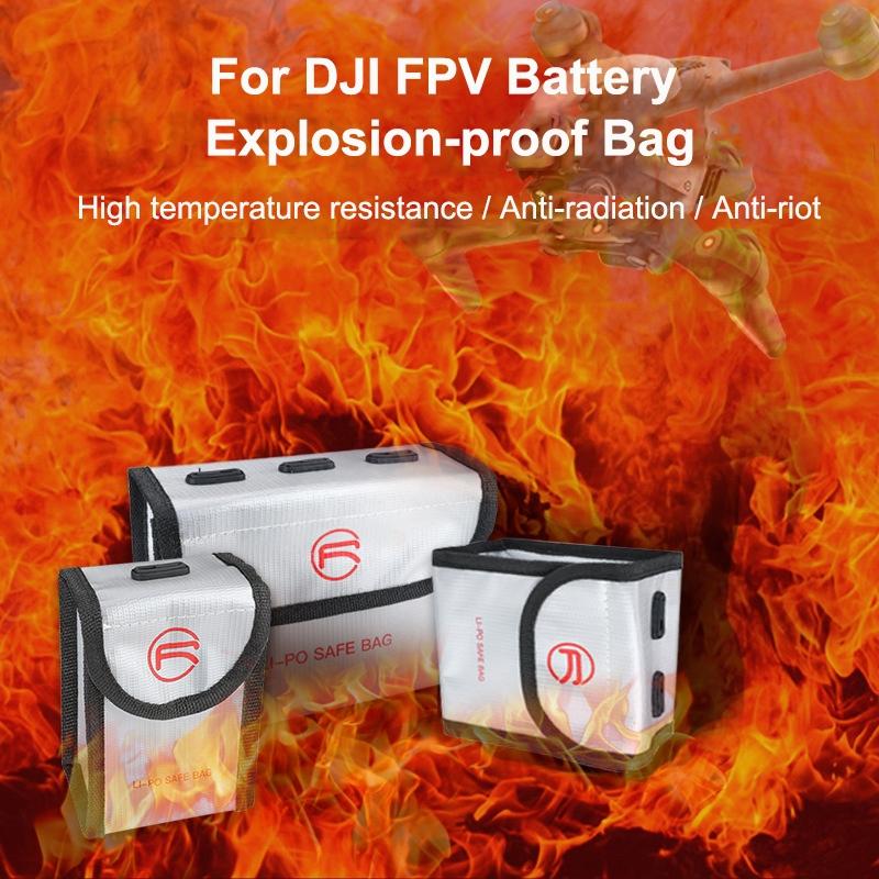 Safe Storage Bag For Dji Fpv Combo With 3 Li-Po Batteries-1915196596388237318