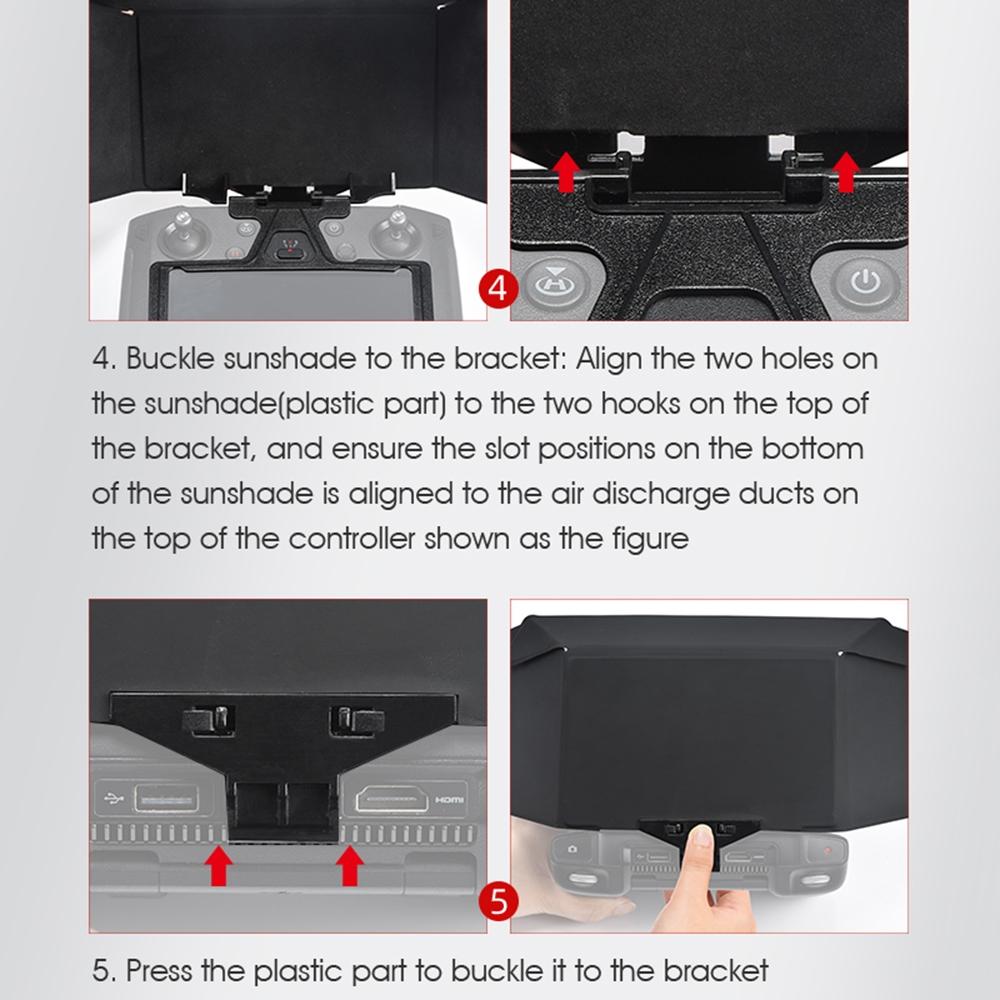 Foldable Sunshade With Screen Bracket For Dji Mavic Drones-1915196675723497477