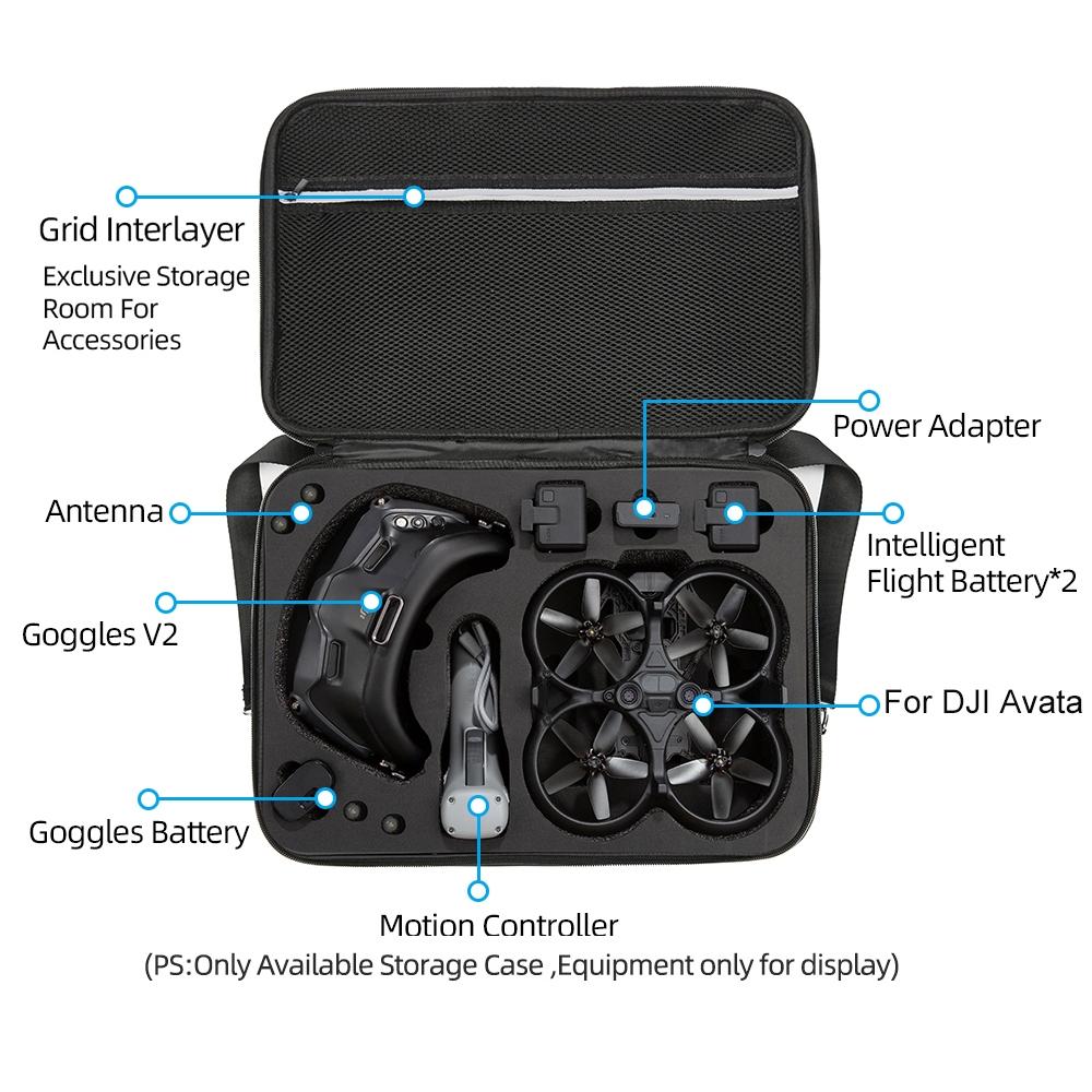 Large Shockproof Dji Avata Carrying Case - 38 X 28 X 15Cm-1915196780467851267