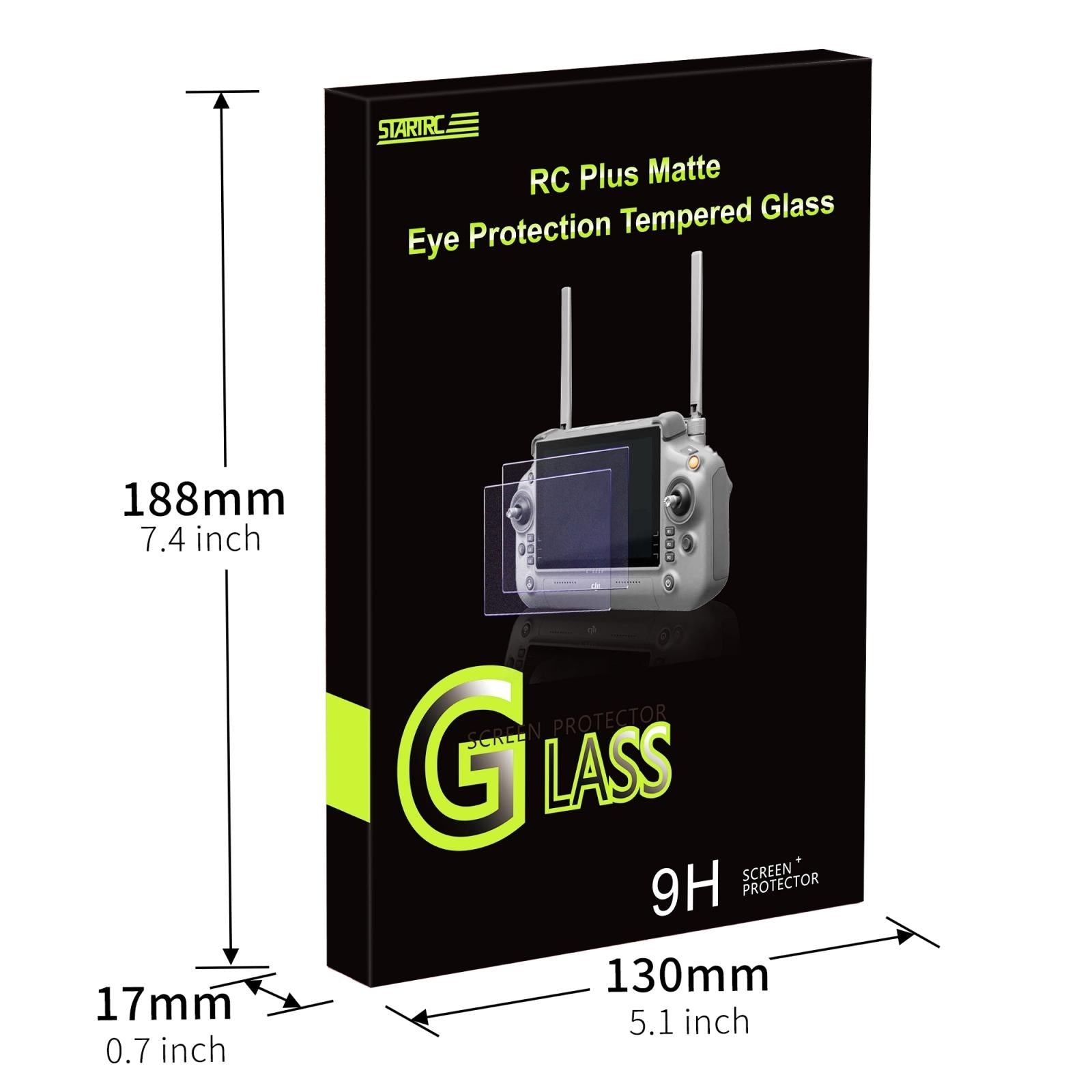 2-Pack Tempered Glass Film For Dji Rc Plus - Screen Eye Protection-1915197287404015624